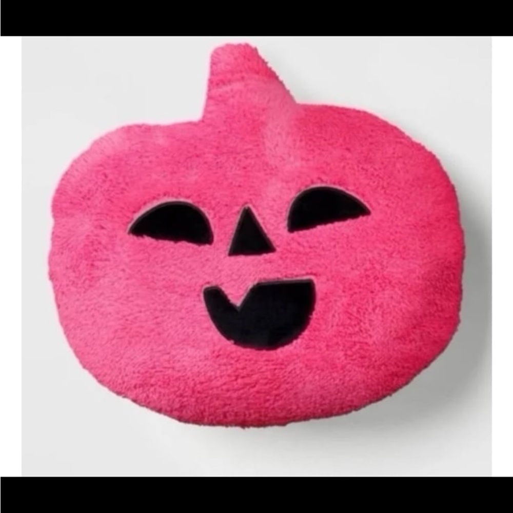 Plush Pink Pumpkin Pillow